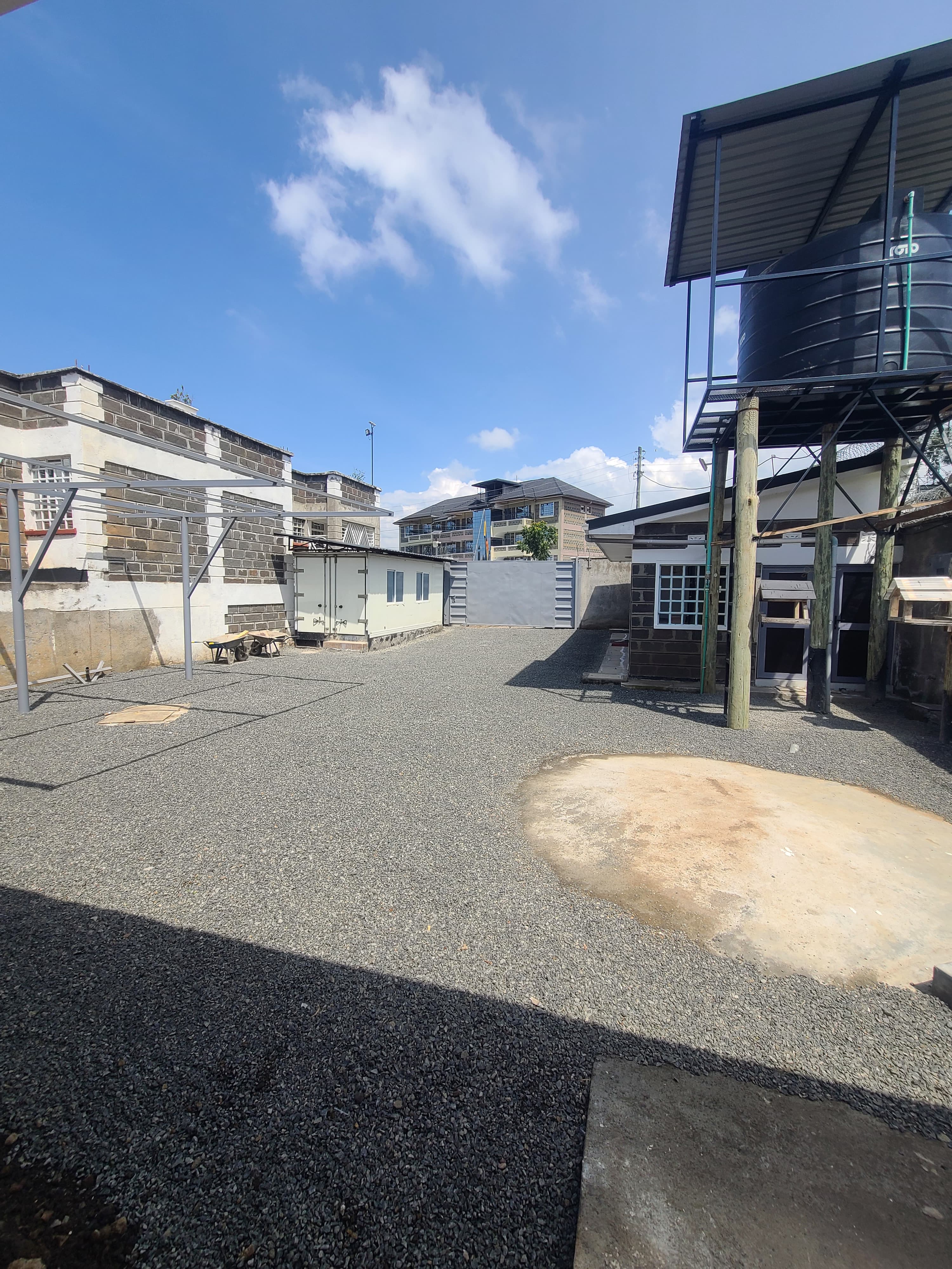 Back yard and water tank